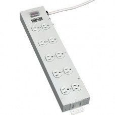 Tripp Lite Power Strip 120V 5-15R 10 Outlet Metal 15'' Cord 5-15P - NEMA 5-15P - 10 NEMA 5-15R - 15ft TLM1015NC