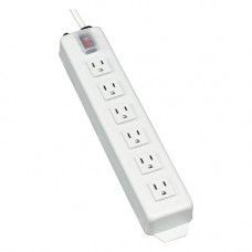 Tripp Lite Power Strip 120V 5-15R 6 Outlet Metal 6'' Cord 5-15P - NEMA 5-15P - 6 NEMA 5-15R - 6ft - TAA Compliance TLM606NC