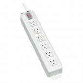 Tripp Lite Power Strip 120V 5-15R 6 Outlet Metal 15'' Cord 5-15P - NEMA 5-15P - 6 NEMA 5-15R - 15ft - TAA Compliance TLM615NC