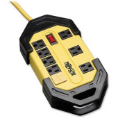 Tripp Lite Safety Power Strip w/ 8 out GFCI Plug OSHA Yellow 12'' Cord - NEMA 5-15P - 8 x NEMA 5-15R - 12 ft Cord - 15 A Current - 120 V AC Voltage - Wall-mountable/Desk-mountable TLM812GF