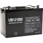 eReplacements Compatible Sealed Lead Acid Battery Replaces UB121000, for use in Alpha AS 3100-36, Alpha BP 3100-36, Alpha CFR 3000NT - Battery Rechargeable - 12 V DC - 100 mAh - Sealed Lead Acid (SLA) Battery UB121000-ER
