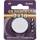 Dantona UL2430 Lithium Button General Purpose Battery - For Multipurpose - CR2430 - 3 V DC - 280 mAh - Lithium (Li) UL2430