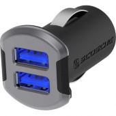Scosche Dual USB Car Charger with Glow Ports (12 Watts x 2 Ports) - 5 V DC/2.40 A Output USBC242MSG