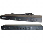 Weltron 9 Outlet Rack Mount Power Strip Surge Protector w/ 15ft Cord - 9 x AC Power - 2450 J - 125 V AC Input - 125 V AC Output WSP-900RM