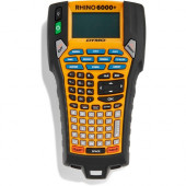 Newell Rubbermaid Dymo Rhino 6000+ Industrial Label Maker - LCD Screen - Black, Yellow - PC - for Industry - TAA Compliance 2122499