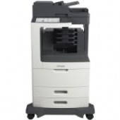 Lexmark MX811 MX811DME Laser Multifunction Printer - Monochrome - Copier/Fax/Printer/Scanner - 63 ppm Mono Print - 1200 x 1200 dpi Print - Automatic Duplex Print - Upto 300000 Pages Monthly - 1200 sheets Input - Color Scanner - 600 dpi Optical Scan - Mono