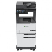 Lexmark MX820x MX822adxe Laser Multifunction Printer - Monochrome - Copier/Fax/Printer/Scanner - 55 ppm Mono Print - 1200 x 1200 dpi Print - Automatic Duplex Print - Upto 300000 Pages Monthly - 2650 sheets Input - Color Scanner - 600 dpi Optical Scan - Mo