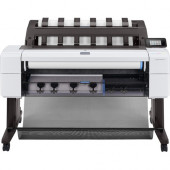 HP Designjet T1600dr PostScript Inkjet Large Format Printer - 36" Print Width - Color - TAA Compliant - Printer - 5 Color(s) - 19.3 Second Color Speed - 2400 x 1200 dpi - 128 GB - Ethernet - Roll Paper, Plain Paper, Cut Sheet, Bond Paper, Coated Pape