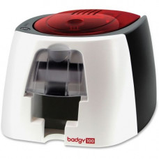 Evolis Badgy100 Plastic ID Card Solution With ID Software For Tamper Proof Professional Custom ID''s On Demand With Small Border Printing - 40 Card Feeder, 40 Card Output Hopper - 16 Second Mono - 45 Second Color - 300 dpi - 16 MB - USB - 