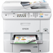 Epson WorkForce Pro WF-6590 Wireless Inkjet Multifunction Printer-Color-Copier/Fax/Scanner-4800x1200 Print-Automatic Duplex Print-75000 Pages Monthly-580 sheets Input-Color Scanner-1200 Optical Scan-Color Fax-Gigabit Ethernet-Wireless LAN - Copier/Fax/Pri