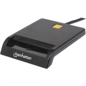 Manhattan Smart Card Reader - USB - Contact Reader - External - Compatible with Contact Smart Cards 102049