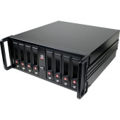 CRU RAX840-XJ DAS Hard Drive Array - 8 x HDD Supported - 24 TB Supported HDD Capacity - RAID Supported JBOD - 8 x Total Bays - 8 x 3.5" Bay - 4U - Rack-mountable - RoHS, WEEE Compliance 40450-1130-0000