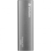 Verbatim 120GB Vx500 External SSD, USB 3.1 Gen 2 - Graphite - Notebook Device Supported - USB 3.1 Type C - 500 MB/s Maximum Read Transfer Rate - 2 Year Warranty 47441