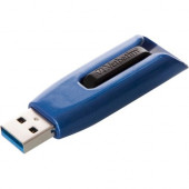 Verbatim 256GB Store &#39;&#39;n&#39;&#39; Go V3 MAX USB 3.0 Flash Drive - 256 GBUSB 3.0 - Blue, Black - TAA Compliance 49809