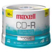 Maxell CD-R Media - 700MB - 50 Pack 625156