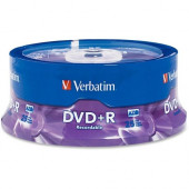 Verbatim AZO DVD+R 4.7GB 16X with Branded Surface - 25pk Spindle - 2 Hour Maximum Recording Time - TAA Compliance 95033
