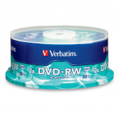 Verbatim DVD-RW (4.7 GB) (4X) Branded Surface (Pk=30/Spindle) - TAA Compliance 95179