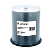 Verbatim CD-R 700MB 52X White Thermal Printable, Hub Printable - 100pk Spindle - 700MB - 100 Pack 95254
