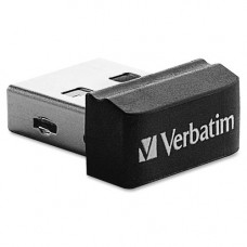 Verbatim 32GB Store ''n'' Stay Nano USB Flash Drive - Black - 32 GB Nano - Black - 1 Pack - Capless 98130