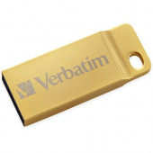 Verbatim 32GB Metal Executive USB 3.0 Flash Drive - Gold - 32 GBUSB 3.0 - Gold - TAA Compliance 99105