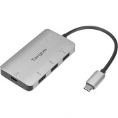 Targus 4-port USB Hub with 100W PD Pass-Thru - USB Type C - External - 4 USB Port(s) - 0 Network (RJ-45) Port(s) - Mac, Chrome, PC ACH229USZ