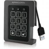 Apricorn Aegis Padlock ASSD-3PL256-1TBF 1 TB Solid State Drive - 2.5" Internal - Black - TAA Compliant - USB 3.1 - 8 MB Buffer - 256-bit Encryption Standard - 3 Year Warranty ASSD-3PL256-1TBF