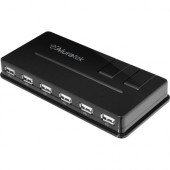 Aluratek 10-port USB Hub - USB - External - 10 USB Port(s) - 10 USB 2.0 Port(s) AUH1210F