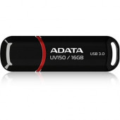 A-Data Technology  Adata UV150 16GB Black Retail - 16 GB - USB 3.0 - Black AUV150-16G-RBK