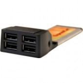 Bytecc 4-port ExpressCard USB Adapter - ExpressCard/34 - Plug-in Module - 4 USB Port(s) - 4 USB 2.0 Port(s) BT-EC420