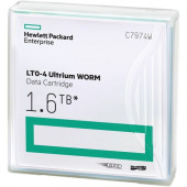 HPE C7974WL LTO Ultrium 4 WORM Custom Labeled Tape Cartridge - LTO Ultrium LTO-4 - 800GB (Native) / 1.6TB (Compressed) - 20 Pack - TAA Compliance C7974WL