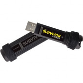 Corsair Flash Survivor Stealth 128GB USB 3.0 Flash Drive - 128 GB - USB 3.0 - Black - 5 Year Warranty CMFSS3B-128GB