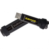 Corsair Flash Survivor Stealth 64GB USB 3.0 Flash Drive - 64 GB - USB 3.0 - Black - 5 Year Warranty CMFSS3B-64GB