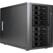iStarUSA DAGE840-2MS DAS Array - 8 x HDD Supported - 6Gb/s SAS, Serial ATA/600 Controller - RAID Supported - 8 x Total Bays - 8 x 3.5" Bay - Tower - RoHS Compliance-RoHS Compliance DAGE840SL-2MS
