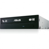 Asus DRW-24F1ST DVD-Writer - Black - DVD-RAM/±R/±RW Support - 48x CD Read/48x CD Write/24x CD Rewrite - 16x DVD Read/24x DVD Write/8x DVD Rewrite - Double-layer Media Supported - SATA - 5.25" - 1/2H DRW-24F1ST/BLK/B/GEN