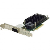 ATTO 8-Port External 8-Port Internal 12Gb/s SAS/SATA to PCIe 3.0 Host Bus Adapter - 12Gb/s SAS - PCI Express 3.0 x8 - Plug-in Card - RAID Supported - 0, 1, 1E, 10 RAID Level - 16 Total SAS Port(s) - 8 SAS Port(s) Internal - 8 SAS Port(s) External - Linux,