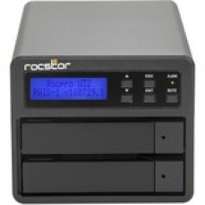 Rocstor Rocpro U32 Reliable High Capacity USB 3.0 & eSATA Storage - 2 x HDD Supported - 32 TB Supported HDD Capacity - 0 x HDD Installed - 2 x SSD Supported - 16 TB Supported SSD Capacity - 2 x SSD Installed - 8 TB Total Installed SSD Capacity - Seria