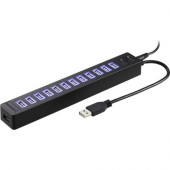 Sabrent 13-Port USB 2.0 Hub with Power Adapter - USB - External - 13 USB Port(s) - 13 USB 2.0 Port(s) HB-U14P