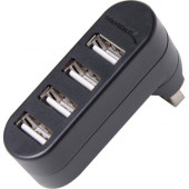 Sabrent 4-Port USB 2.0 Rotatable Hub - USB - External - 4 USB Port(s) - 4 USB 2.0 Port(s) - Mac, PC HB-UMN4-PK50