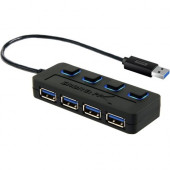 Micropac Technologies SABRENT 4-PORT USB 3.0 HUB WITH INDIVIDUAL POWER SWITCHES AND LEDS INCLUDED 5V/2 HB-UMP3