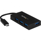 Startech.Com 4 Port USB C Hub - USB-C to 4x USB-A - USB 3.0 Hub - Includes Power Adapter - 4 Port USB Hub - USB C to USB Adapter - USB Port Expander - USB Type C - External - 4 USB Port(s) - 4 USB 3.0 Port(s) - PC - TAA Compliant - TAA Compliance HB30C4AF