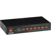 Black Box Industrial-Grade USB Hub, 7-Port with Isolation - USB - External - 7 USB Port(s) - 7 USB 2.0 Port(s) ICI208A
