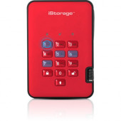 iStorage diskAshur2 1 TB Portable Solid State Drive - External - Fiery Red - TAA Compliant - Thin Client Device Supported - USB 3.1 - 256-bit Encryption Standard - 3 Year Warranty IS-DA2-256-SSD-1000-R