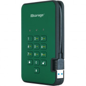 iStorage diskAshur2 256 GB Solid State Drive - External - Portable - Racing Green - TAA Compliant - USB 3.1 - 256-bit Encryption Standard - 3 Year Warranty IS-DA2-256-SSD-256-GN