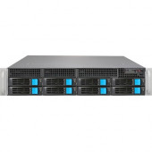 Sans Digital EliteNAS EN208L12-2U 8 Bay 12G SAS/6G SATA Hardware RAID 6 NAS+iSCSI Server - Intel Quad-core (4 Core) - 8 x HDD Supported - 64 TB Supported HDD Capacity - 8 GB RAM - 12Gb/s SAS Controller - RAID Supported 0, 1, 3, 5, 6, 10, 50, 60, Hot Spare