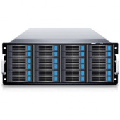 Sans Digital EliteRAID ER424UTI6G DAS/SAN Array - 16 x HDD Supported - 48 TB Supported HDD Capacity - Serial ATA Controller0, 1, 3, 5, 6, 10, 30, 50, 60, 0+1, JBOD - 16 x Total Bays - 16 x 3.5" Bay - Gigabit Ethernet - 3U - Rack-mountable KT-ER424UTI