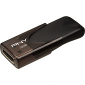PNY 32GB Attach&eacute; 4 2.0 Flash Drive - 32 GB - USB 2.0 Type A - Black - 1 Year Warranty P-FD32GATT4-GE