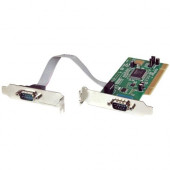Startech.Com 2 Port PCI Low Profile RS232 Serial Adapter Card with 16550 UART - Low Profile 2 Port 16550 Serial PCI Card - Serial adapter - PCI - serial - 2 ports - 2 x 9-pin DB-9 Male RS-232 - RoHS, TAA Compliance PCI2S550_LP