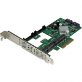 Startech.Com 2 Port PCI Express 2.0 SATA III 6Gbps RAID Controller Card w/ 2 mSATA Slots and HyperDuo SSD Tiering - Serial ATA/600 - PCI Express 2.0 x4 - Plug-in Card - RAID Supported - JBOD, 1, 0, 10 RAID Level - 2 Total SATA Port(s) - 2 SATA Port(s) Int