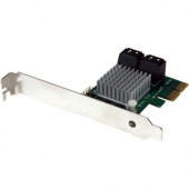 Startech.Com 4 Port PCI Express 2.0 SATA III 6Gbps RAID Controller Card with HyperDuo SSD Tiering - Serial ATA/600 - PCI Express 2.0 x2 - Plug-in Card - RAID Supported - JBOD, 1, 0, 1+0 RAID Level - 4 Total SATA Port(s) - 4 SATA Port(s) Internal - PC, Mac