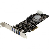 Startech.Com 4 Port PCI Express (PCIe) SuperSpeed USB 3.0 Card Adapter w/ 2 Dedicated 5Gbps Channels - UASP - SATA / LP4 Power - PCI Express x4 - Plug-in Card - 4 USB Port(s) - 4 USB 3.0 Port(s) - PC, Linux - RoHS, WEEE Compliance PEXUSB3S42V